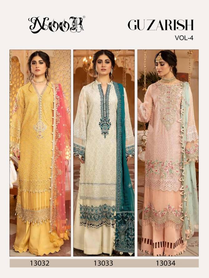 Noor Guzarish 4 Fancy Festive Wear Heavy Georgette Pakistani Salwar Kameez Collection